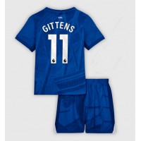 Stroje piłkarskie Chelsea Jamie Gittens #11 Koszulka Podstawowej dla dzieci 2025-26 Krótki Rękaw (+ szorty)